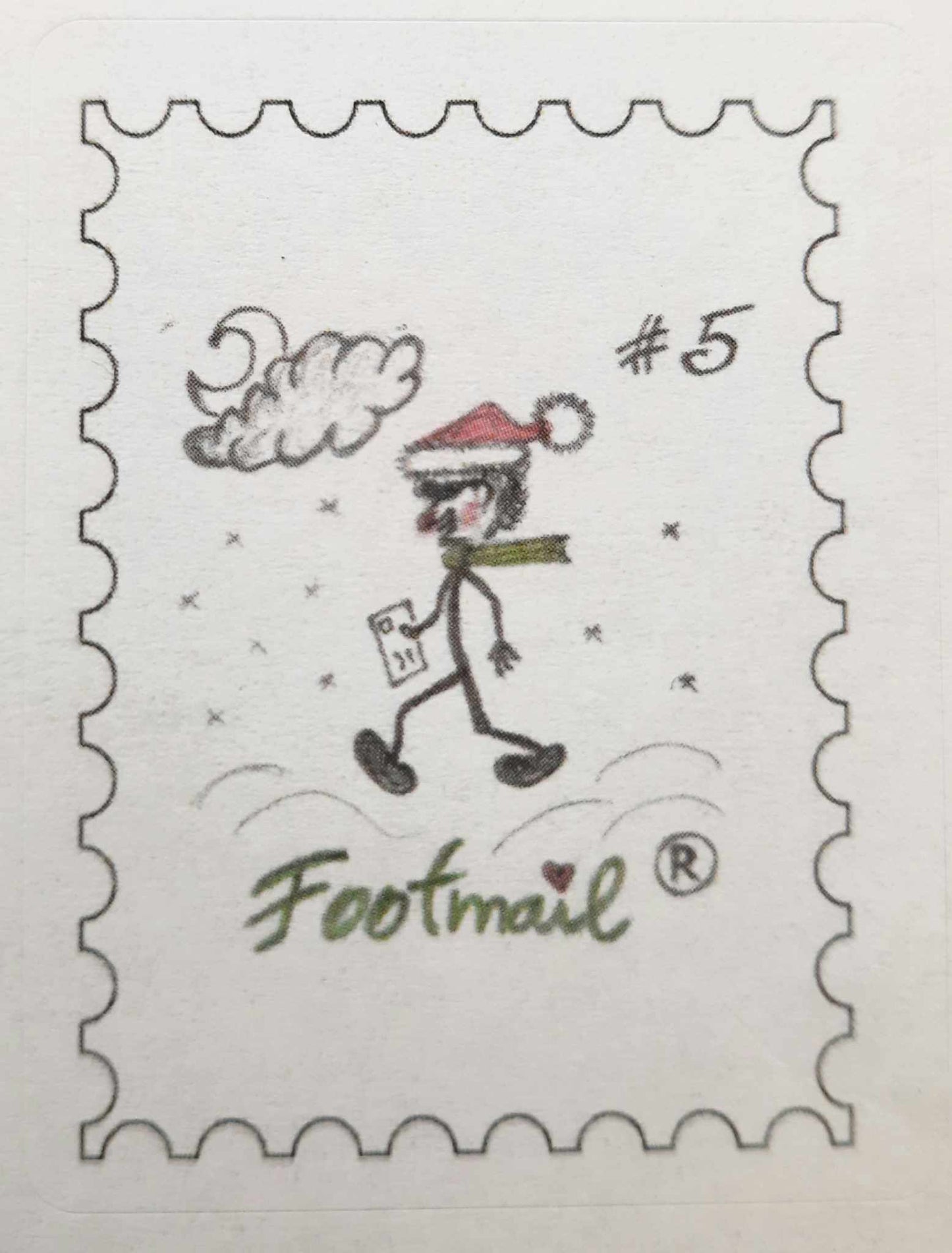 Footmail ® Christmas stamps x12