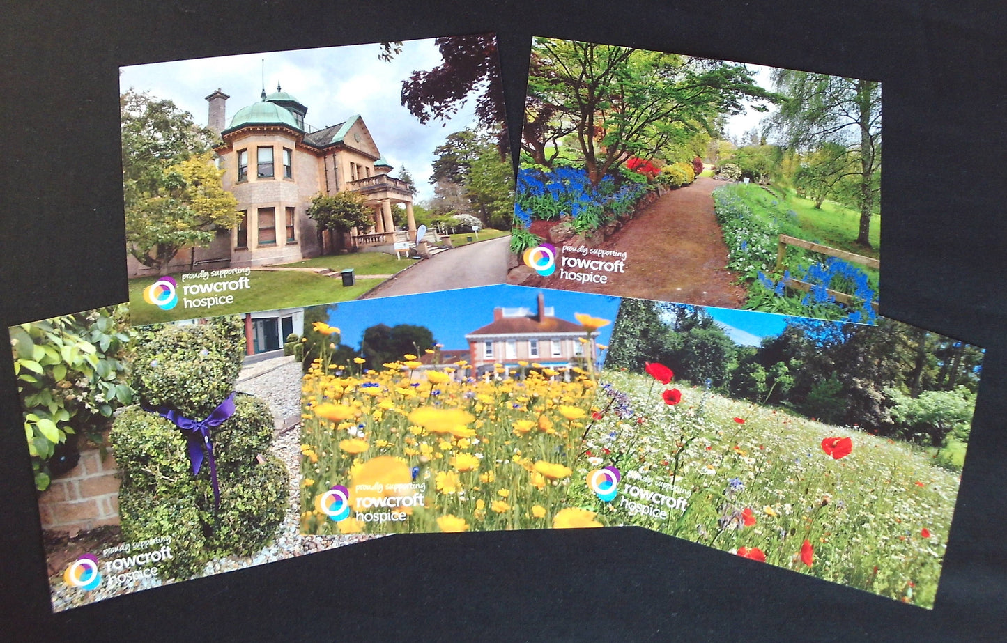 5 Rowcroft Hospice Support Postcards, First Edition, 2025